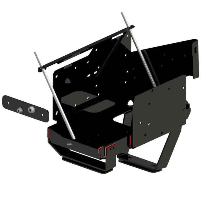 TOYOTA LANDCRUISER VDJ 76/78/78 BATTERY FRAME STEEL BLACK