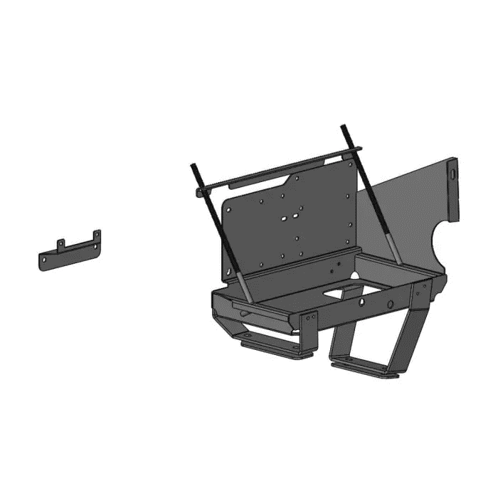 TOYOTA LANDCRUISER V8 BATTERY FRAME STEEL BLACK