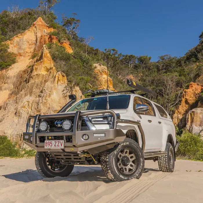 TJM OUTBACK BULL BAR BLACK STEEL