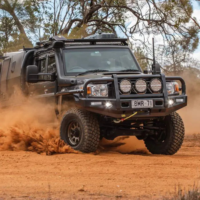 TJM Outback Bull Bar Black Steel