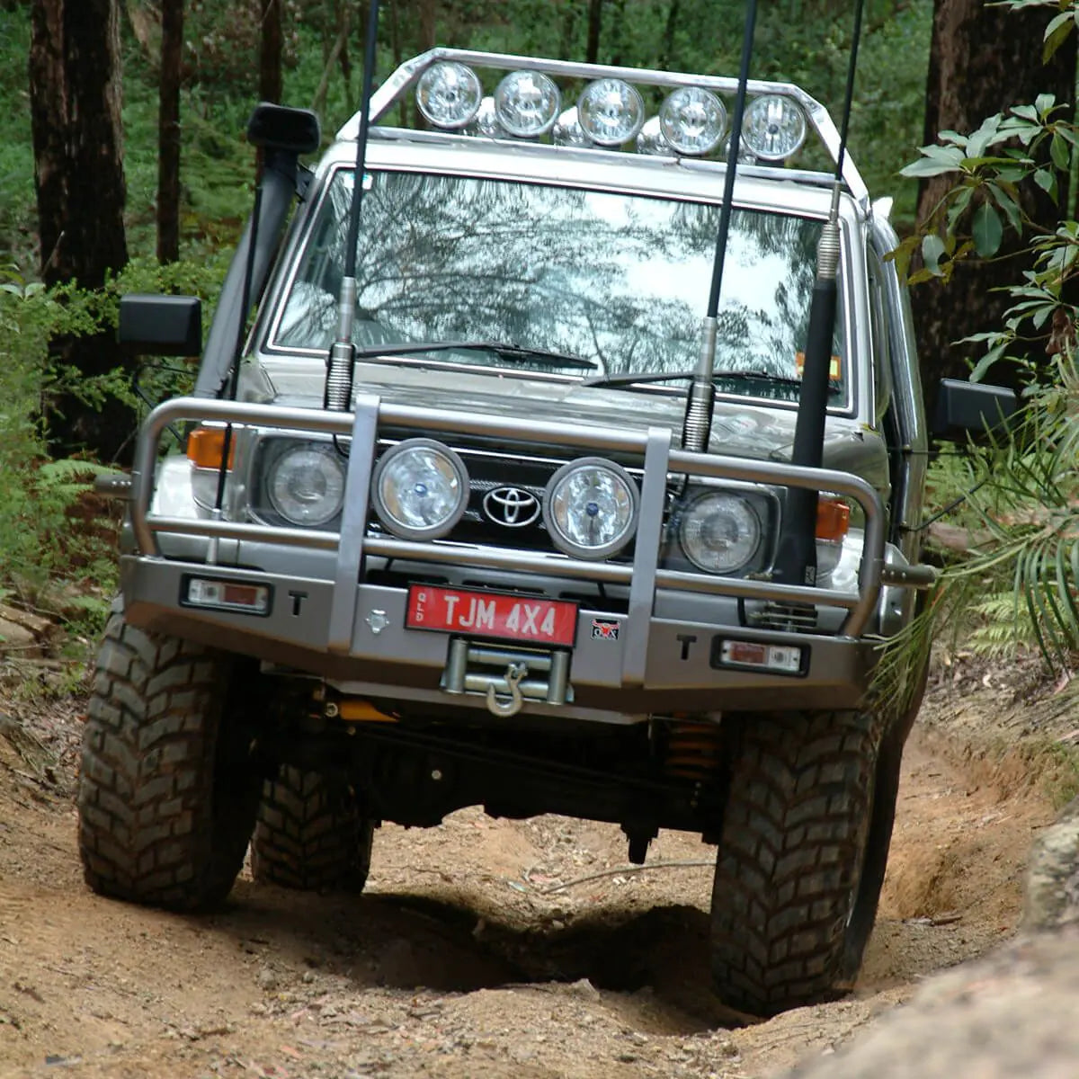TJM Outback Bull Bar Black Steel