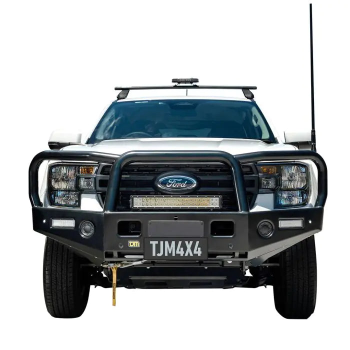 TJM Tradesman Bull Bar Black Steel