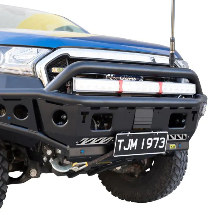 TJM Chaser Bull Bar Black Steel