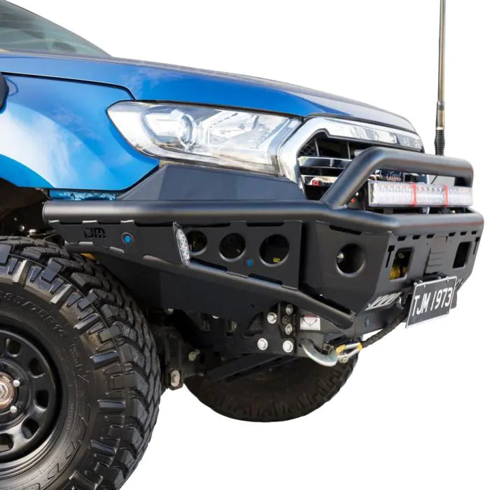 TJM Chaser Bull Bar Black Steel