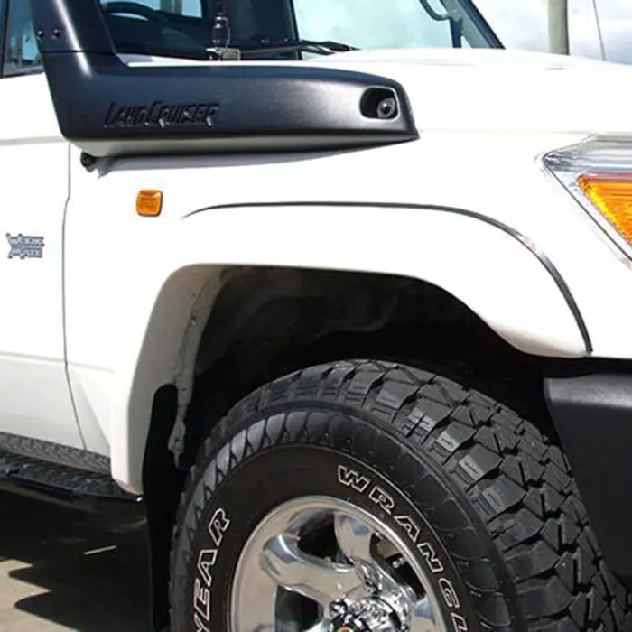 TOYOTA LANDCRUISER 70 Series (2007-2023)-TJM DELUXE FRONT FLARE KIT (BLACK)