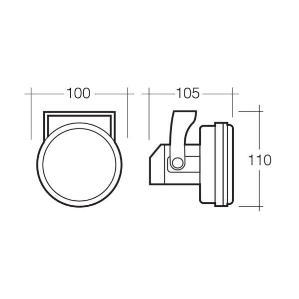 NARVA 100MM ROUND D/LAMP KIT WITH 55