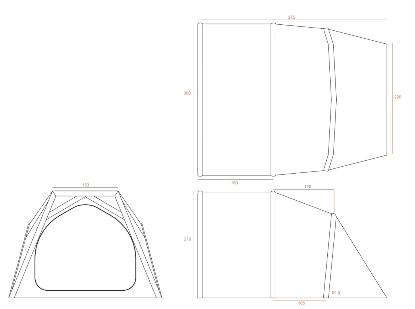 ARMOURDILLO TX AIRBEAM TENT