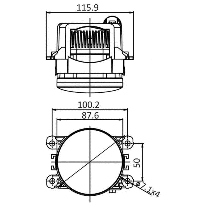BOCAR STOCKADE BAR FOG LAMPS