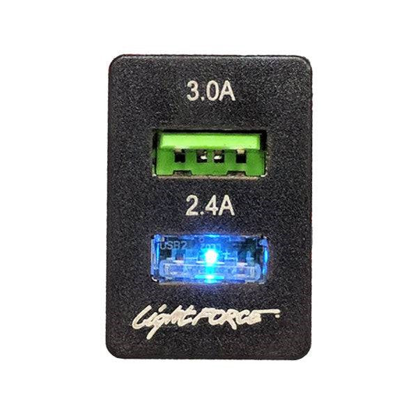 TOYOTA DUAL USB / 2.4 & 3amp - LIGHTFORCE