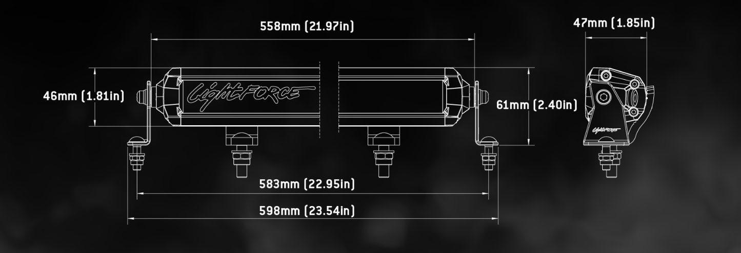 LIGHTFORCE VIPER 20"SINGLE ROW LED LIGHT BAR