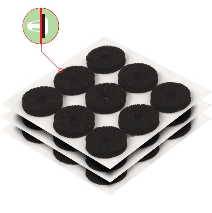 TITAN DOOR CLIP FOAM RINGS (Qty 27) 25x25x5MM PEEL N STICK