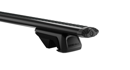 RHINO RACKS VORTEX RX BLACK 2 BAR ROOF RACK SUIT TOYOTA Prado 4WD With Roof Rails