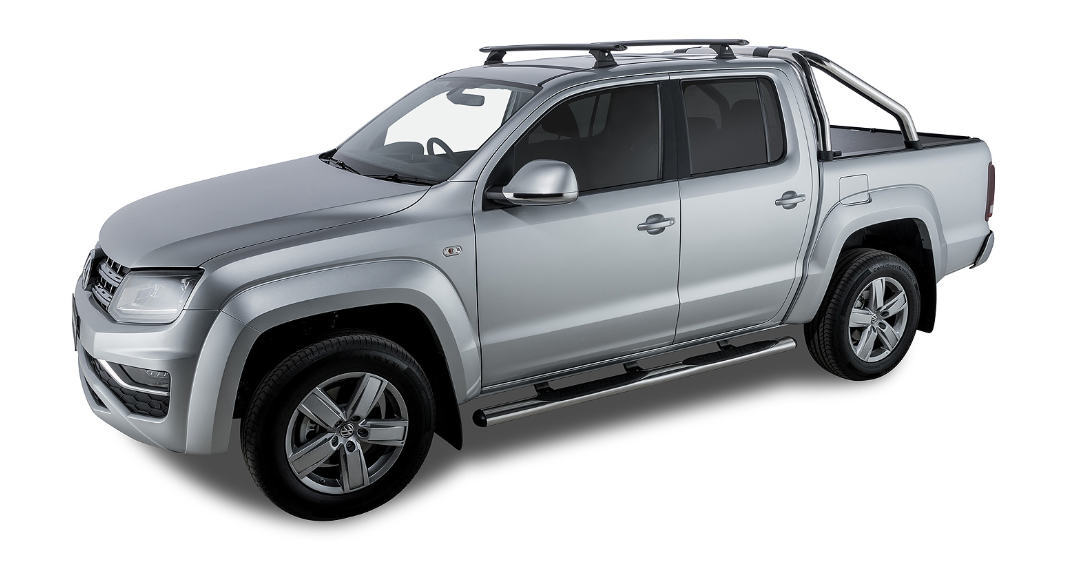 RHINO RACKS 2 BAR ROOF RACK - VOLKSWAGEN Amarok 2H 4dr Ute Dual Cab 11 to 23