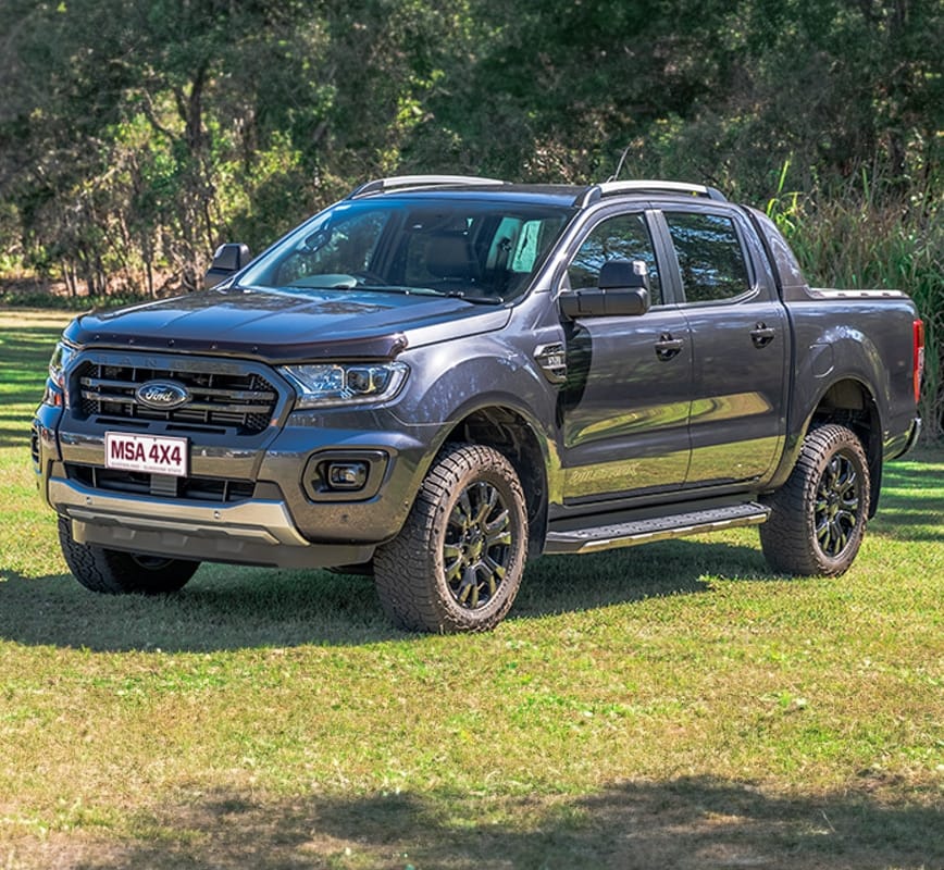 MSA MIRRORS FORD RANGER 2012-05/2022. BLACK ELECTRIC HEATED INDICATORS POWERFOLD