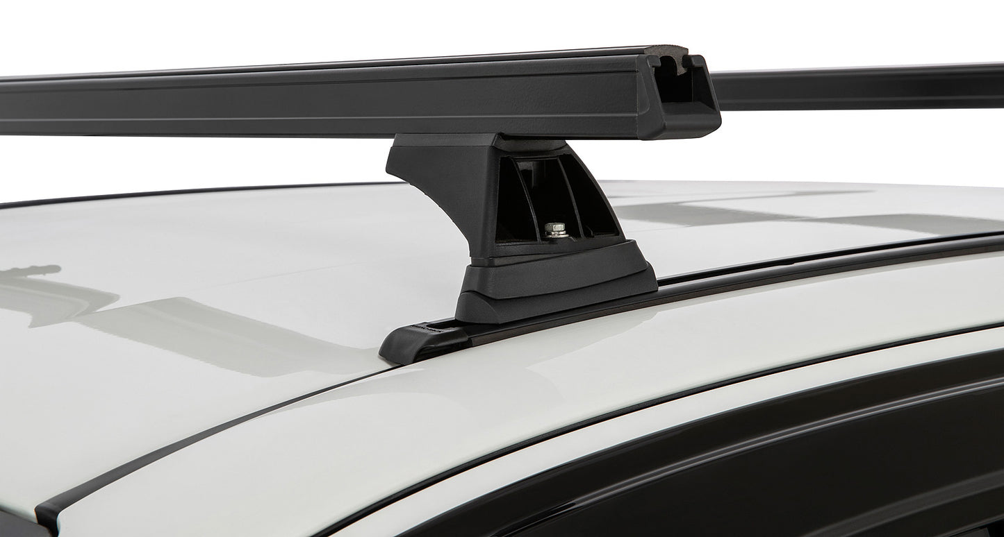 Heavy Duty RCH Trackmount Black 2 Bar Roof Rack