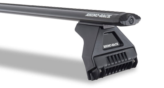 RHINO RACKS VORTEX RL110 BLACK 2 BAR ROOF RACK