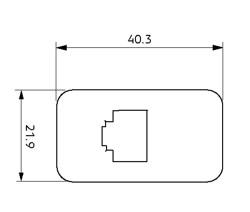 GME RJ45 ADAPTOR TYPE 10 RED