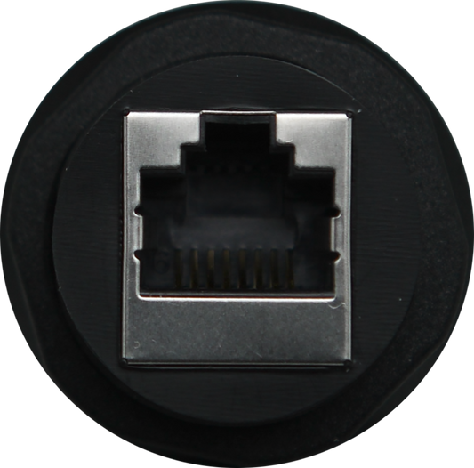 Universal Fitment UFH RJ45 Pass Through Adaptor Suits 25mm Round Hole