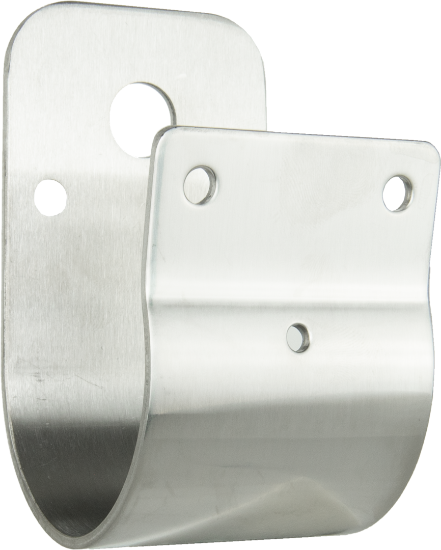 Metal bracket on a white background