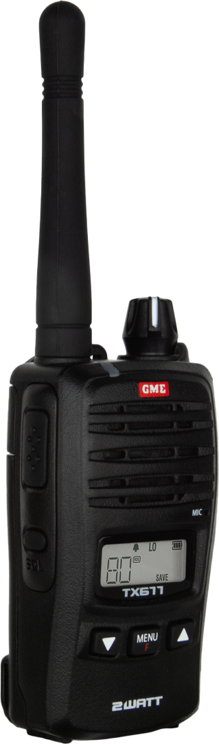 GME 2 WATT UHF CB HANDHELD RADIO 2PK