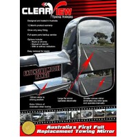 Clearview Towing Mirrors (Original Style) - Toyota Landcruiser 70 Series 1984+ (76 / 78 / 79)