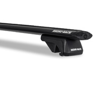 RHINO VORTEX SX Black 2 Bar Roof Rack Kit (Toyota 200 Series WITH ROOF RAILS)