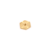 M6 x 20.57mm Brass Hex Spigot Nut (8 Pack)