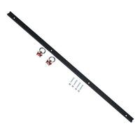 BLACK Anchor Track Rail 1m Length - Single With 2 Load Rings Included