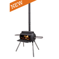 Ozpig New "Big Pig" Portable Wood Fired BBQ Stove and Heater