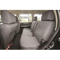 Black Duck Canvas Seat Covers Toyota Prado 150 2nd Row GX only