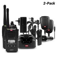 GME 5/1 Watt UHF CB Handheld Radio - Twin Pack