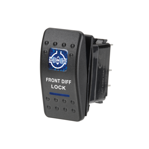Narva Sealed Rocker Switch - Front Diff Lock (blue)