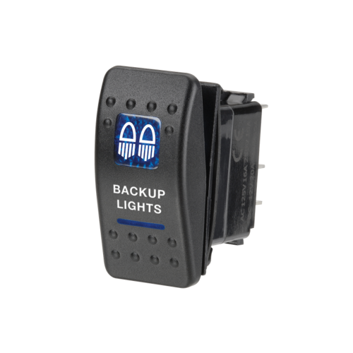 Narva Sealed Rocker Switch - Backup Lights (blue)
