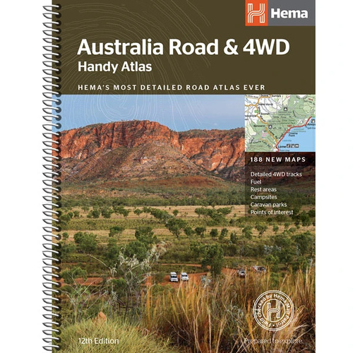 Hema  Australia Road & 4WD Handy Atlas - 224 Pages