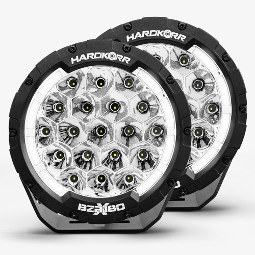 Hard Korr BZR-X Series 7" (180mm) LED Driving Lights (Pair)