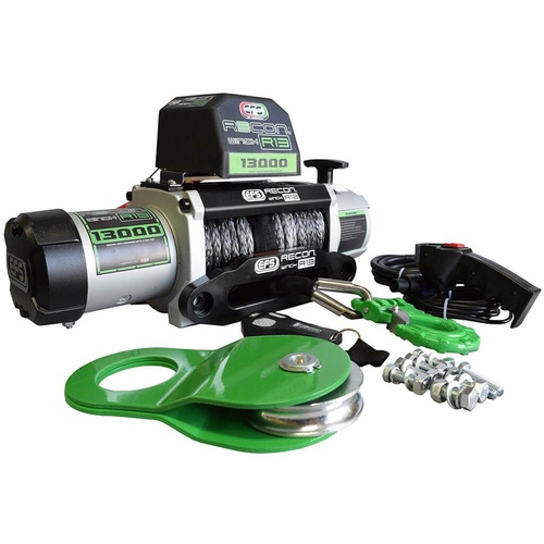 13,000lb Recovery Winch with Synthetic Rope