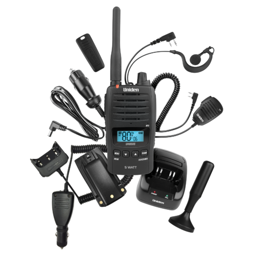 UHF 5 Watt UHF Waterproof CB Handheld Radio ƒ?? Deluxe Pack