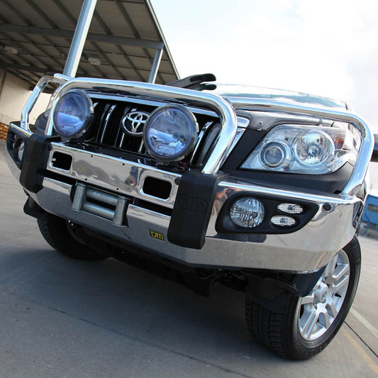 TJM Signature Bull Bar Polished Alloy Toyota Prado 150 Series 06/2009 – 09/2013