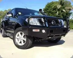TJM "Outback" Bull Bar Black Steel Suits Nissan Navara & Pathfinder (2010-2015)