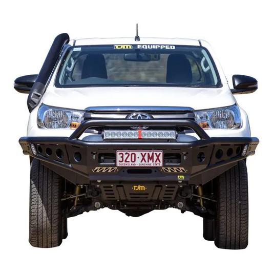 TOYOTA HILUX 8th GEN (2015-2020) TJM CHASER BULL BAR BLACK STEEL