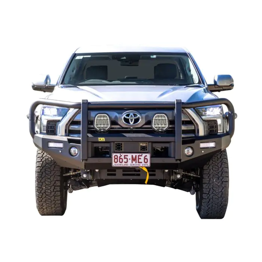 TOYOTA TUNDRA (08/2024+) TJM OUTBACK BULL BAR BLACK STEEL