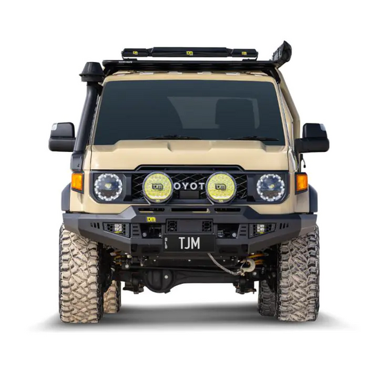 TOYOTA LANDCRUISER 70 Series (2023+) TJM VENTURER BULL BAR BLACK STEEL