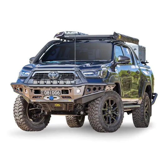 TJM CHASER BULL BAR BLACK STEEL