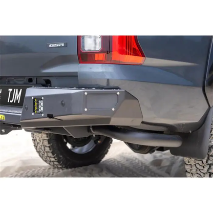 MITSUBISHI TRITON MV / NISSAN NAVARA D27 TJM REAR PROTECTION STEP TOWBAR BLACK STEEL