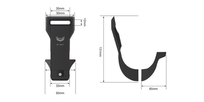 STEDI EVO LIGHTBAR 75-77MM CLAM BRACKET