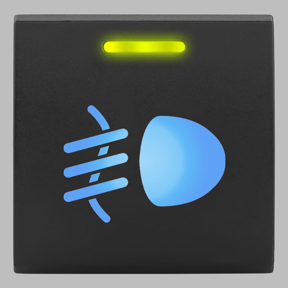 TOYOTA SQUARE TYPE STEDI PUSH SWITCH-FOG LIGHTS