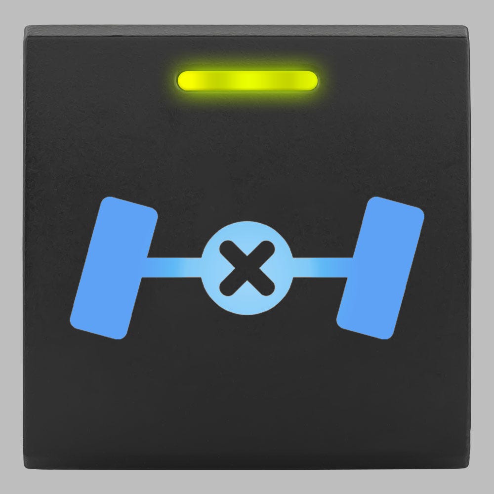 TOYOTA SQUARE TYPE STEDI PUSH SWITCH-FRONT DIFF