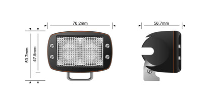 STEDI 10W MINI V2 LED AMBER FLOOD LIGHT (1500K)