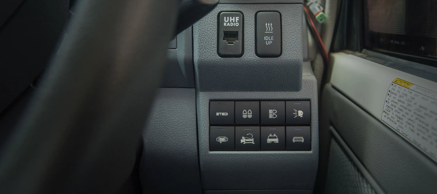 TOYOTA LANDCRUISER 70s STEDI SWITCH FASCIA PANEL