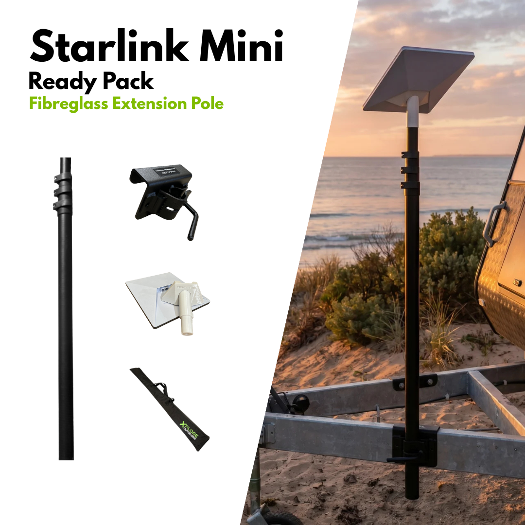 XPLORE STARLINK MINI READY PACK WITH FIBREGLASS EXTENSION POLE
